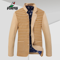 FORTEI富铤 夹克男士简约时尚立领气质修身春秋薄夹克外套