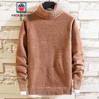 AEMAPE美国苹果 秋冬新款人毛衣男高领针织衫青年上衣休闲修身韩版潮流打底衫