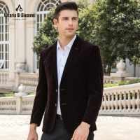 迪伽默 VDG秋冬新款男士休闲西装外套百搭简约时尚休闲男式西服 红色