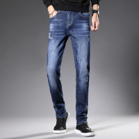 迪伽默 百搭长裤子猫须微弹男士牛仔裤
