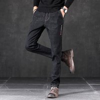 迪伽默 VDG秋冬2019新款百搭简约猫须长裤子男士牛仔裤男式牛仔裤