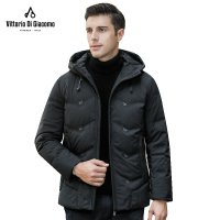 迪伽默 意大利VDG 短款连帽印花90白鸭绒羽绒服 2色可选