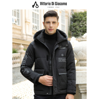 迪伽默 百搭休闲连帽90白鸭绒羽绒服 2色可选