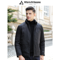 迪伽默 男士90白鸭绒立领短款羽绒服 2色可选