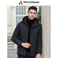 迪伽默 短款户外风连帽时尚休闲羽绒服 2色可选