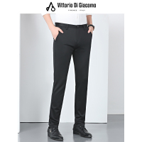 迪伽默 秋季新品男款纯色简约微弹修身休闲男裤