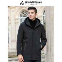 迪伽默 男士商务绅士连帽休闲棉衣 2色可选