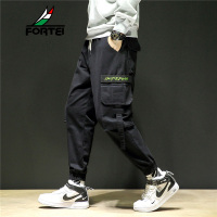 FORTEI富铤 春秋季新款裤子男韩版潮流宽松小脚运动休闲束脚潮牌工装裤男