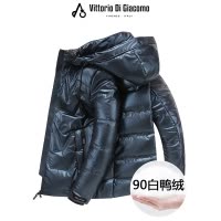 迪伽默 意大利VDG 亮面90白鸭绒羽绒服风帽可脱卸 3色可选