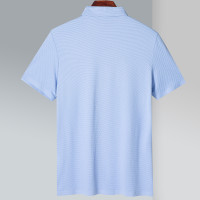 2020无缝压胶夏男式t恤男士户外翻领短袖运动polo衫男式Polo衫