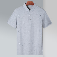 2020新款夏男装男式t恤男士无缝压胶短袖运动polo衫男式Polo衫