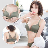 迪奥 女士内衣柔软舒适调整型光面前扣美背侧收聚拢透气柔软女文胸