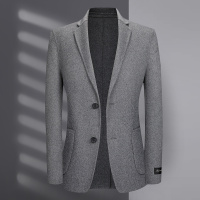 冰洁 2020新款商务时尚潮流修身休闲青年毛呢大衣男外套