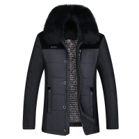 冰洁 2020男士冬装外套棉服中年男装加厚棉袄冬季中老年人