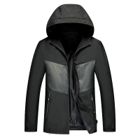 FORTEI富铤 秋季男士外套连帽休闲夹克衫男装上衣商务绅士