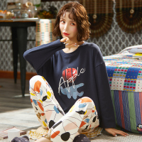 迪奥 女士家居服休闲套装简约韩版舒适可爱小清新家居服睡衣套装女