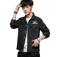 AEMAPE苹果 秋季休闲翻领牛仔男士夹克青年潮牌外套百搭