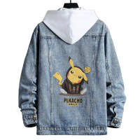 AEMAPE苹果 牛仔外套男士2020新款秋季韩版潮流印花上衣休闲夹克