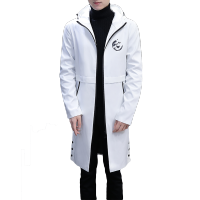 CARTELO 风衣男士中长款连帽秋季新款潮流简约青年学生外套