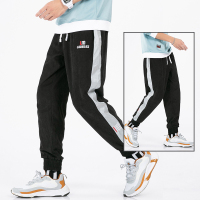 AEMAPE苹果 秋季男士休闲裤宽松百搭舒适潮流拼色束脚裤九分裤