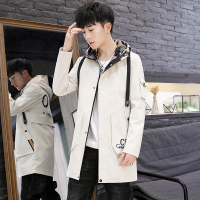 AEMAPE苹果 秋季男士夹克新款韩版男装休闲中长款连帽外套百搭