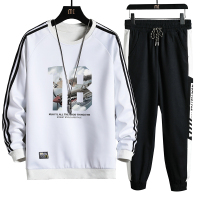 AEMAPE苹果 2020秋季新款三条杠潮流休闲长袖卫衣套装男