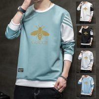 CARTELO 2020新款都市潮牌插色运动圆领卫衣秋季潮流百搭休闲外套男