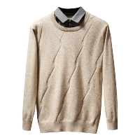 CARTELO 毛衣男士衬衫领秋冬新款潮流百搭柔软舒适男士毛衣