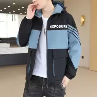 卡帝乐鳄鱼 冬季新款2020男士棉衣帅气保暖拼色百搭潮流潮版上衣外套