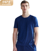 小护士2019年春夏新款睡衣男士短袖T恤 情侣款圆领打底上衣舒适运动汗衫XCD001