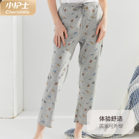 小护士睡裤女纯棉家居服卡通印花可爱休闲全棉可外穿家居长裤JJK016