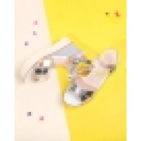 珂卡芙夏季新款坡跟舒适一字带凉鞋时尚松糕女鞋金属扣女款凉鞋