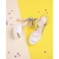 珂卡芙夏季新款高跟时尚露趾凉鞋百搭一字带金属扣女款凉鞋女