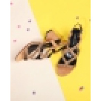 珂卡芙夏季新款高跟时尚罗马风露趾凉鞋舒适粗跟一字扣女款凉鞋女