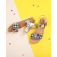 珂卡芙夏季新款坡跟舒适凉鞋简约风露趾女鞋金属扣女款凉鞋