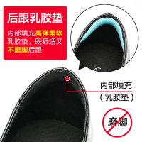 珂卡芙圆头单鞋女2019秋季新款高跟工作鞋百搭舒适女鞋英伦小皮鞋