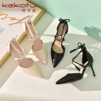 珂卡芙高跟鞋2020春季新款细跟尖头时尚包头百搭流行女鞋