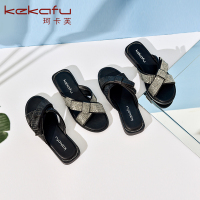 珂卡芙拖鞋夏季新网红韩版沙滩鞋女海边度假百搭拖鞋