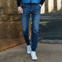 Lee Cooper2018新款男士牛仔裤男薄款弹力修身直筒休闲秋季裤子男