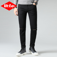 Lee Cooper2018秋季新款韩版潮流中低腰直脚休闲牛仔九分裤