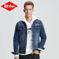 Lee Cooper2018秋冬新款简约牛仔夹克外套时尚潮流牛仔上衣