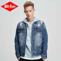 Lee Cooper2018秋冬新款百搭帅气潮男夹克修身牛仔外套