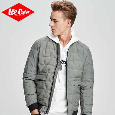 Lee Cooper2018秋冬新款韩版立领短款修身简约百搭保暖棉衣外套