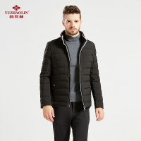 俞兆林秋冬新款男士立领大码保暖中青年韩版中长款羽绒服潮S1607