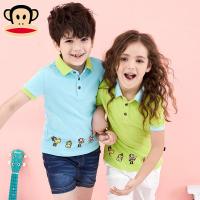 大嘴猴童装短袖T恤衫男童翻领POLO衫夏季中童网眼短t薄款上衣