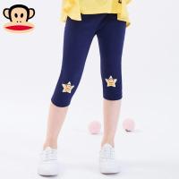 大嘴猴童装女童打底裤2018夏季新款色百搭七分裤薄款潮