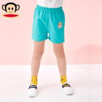 大嘴猴儿童短裤男童宝宝纯色沙滩裤夏新款短裤女童五分裤透气