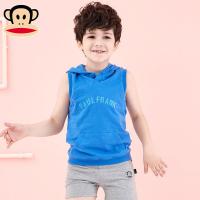 大嘴猴童装儿童男童背心卫衣春装新款中大童休闲童装男无袖T恤棉