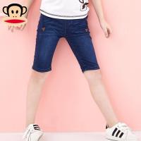 大嘴猴童装男女童牛仔中裤7分裤韩版夏季新款休闲裤儿童中裤运动