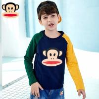 大嘴猴儿童长袖T恤新中大童居家服外出打底衫男童女童长袖春夏新